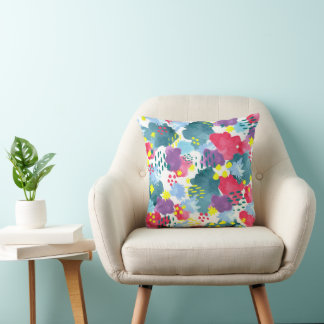 Coussin Watercolor abstract floral