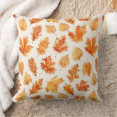 Coussin Watercolor Autumn Leaves Pillow (Couverture)
