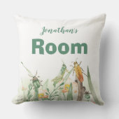 Coussin Watercolor Child's Bug Insect (Recto)