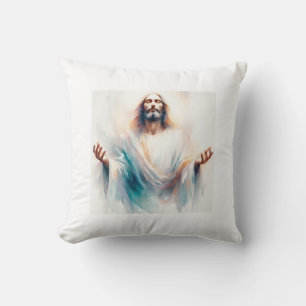 Coussin Watercolor Jesus with Open Arms – Inspiring Christ