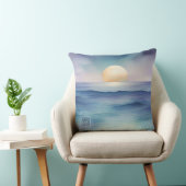 Coussin Watercolor Ocean at Twilight Nursery Pillow (Chaise)