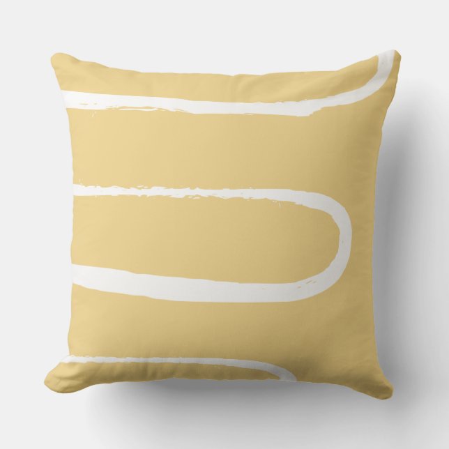 Coussin Wave Sunshine Jaune (Recto)