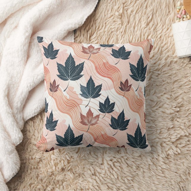 Coussin Wavy Autumn Leaves  (Couverture)