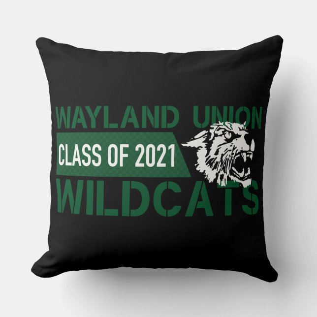 Coussin Wayland Union Wildcats #3 (Recto)