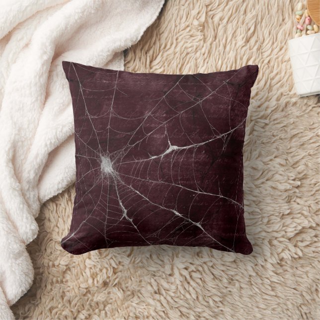 Coussin Web gothique argenté désorganisé (Couverture)