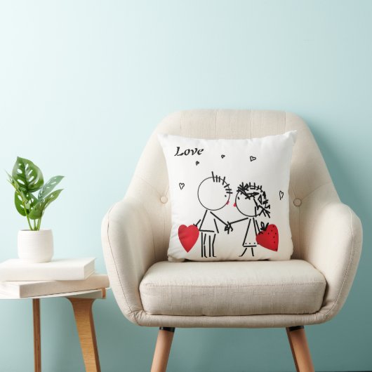 Coussin Wedding , day Valenine , love (Chaise)