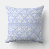 Coussin - Wedgewood Blue Damask (Recto)