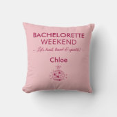 Coussin Week-end d'enterrement de vie de jeune fille minim (Recto)