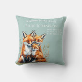 Coussin Welcome to the World - Personalized Birth Pillow (Recto)