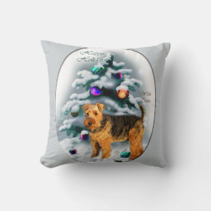 Coussin Welsh Terrier Christmas