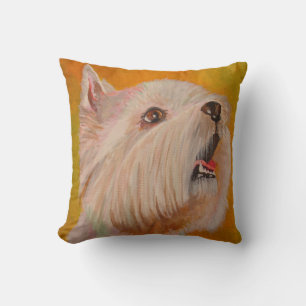 Coussin West Highland White Terrier Portrait