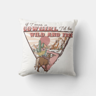 Coussin Western Country Cowgirl