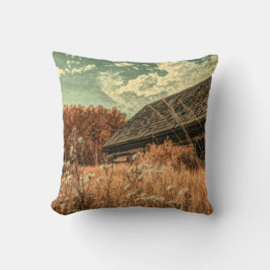 Coussin western country field ferme fleur sauvage Old Gran