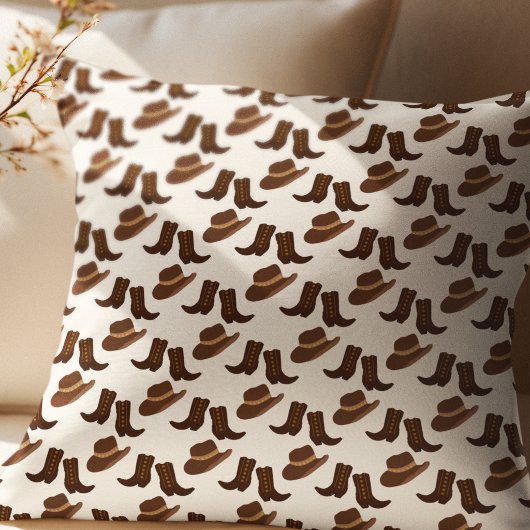 Coussin Western Cow-boy