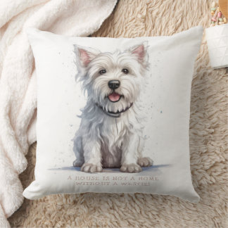 Coussin Westie Cheeky Cute Personnalisé
