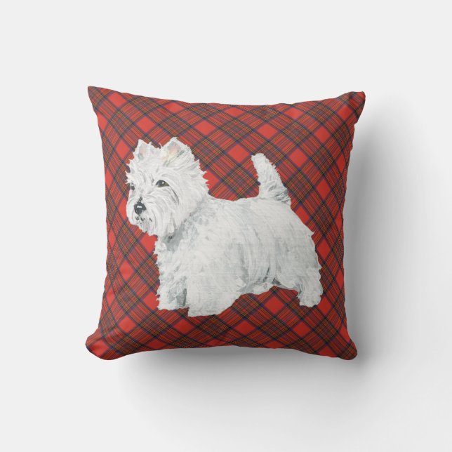 Coussin Westie debout (Recto)