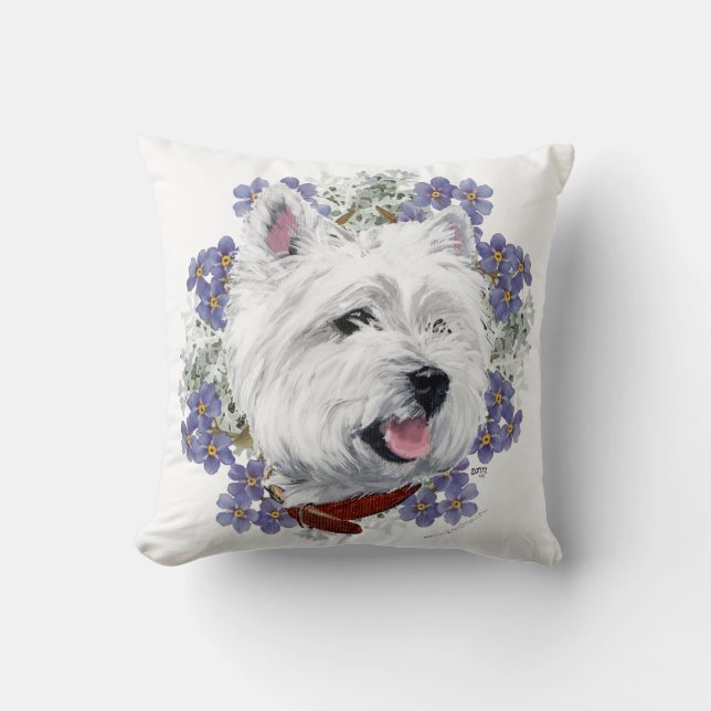 Coussin Westie Forget (Recto)