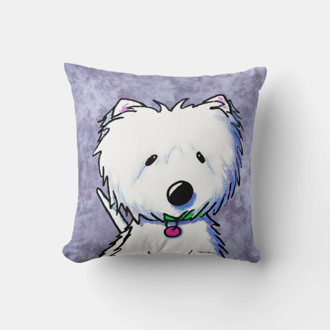 Coussin Westie somptueux (Recto)