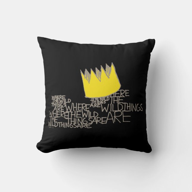Coussin Where the Wild Things Are | Couronne (Recto)