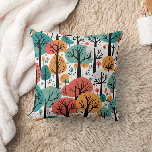 Coussin Whimiscal Tree Throw Pillow (Couverture)