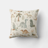 Coussin Whimsical Boho Jungle Dinosaur Motif (Verso)