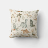 Coussin Whimsical Boho Jungle Dinosaur Motif (Recto)