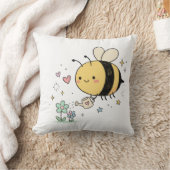 Coussin Whimsical Bumblebee Nature Lover (Couverture)