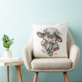 Coussin Whimsical Cute Sheep (Chaise)
