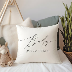 Coussin Whimsical Genre Neutre Avec Nom Du Bébé