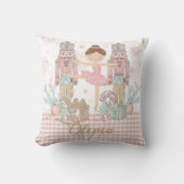 Coussin Whimsical Nutcracker Pastel Pink Christmas Ballet  (Recto)
