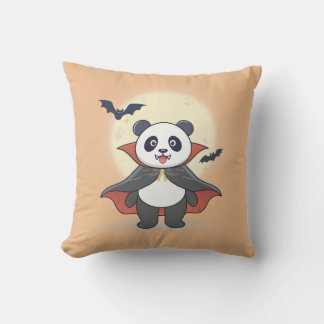 Coussin Whimsical Panda Wizard with Magic Hat