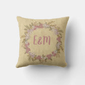 Coussin Whimsical Personnalisé Mariage marié Groom Rustiqu (Verso)