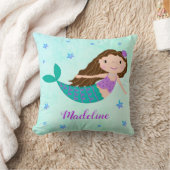 Coussin Whimsical Purple Sirène Parties scintillant (Couverture)