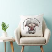 Coussin Whimsical Sheep Reading a Book (Chaise)