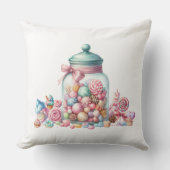 Coussin Whimsical Watercolor Sweet Candy (Recto)
