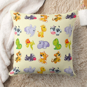 Coussin Whimsical Wildlife : Adorable Animal Friends