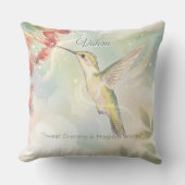 Coussin Whimsical Wings & Watercolor Wishes | Hummingbird  (Recto)