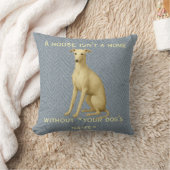 Coussin Whippet 'Une maison n'est pas un foyer san (Couverture)