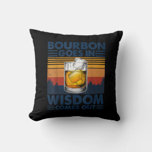 Coussin Whiskey Bourbon entre dans la sagesse sort