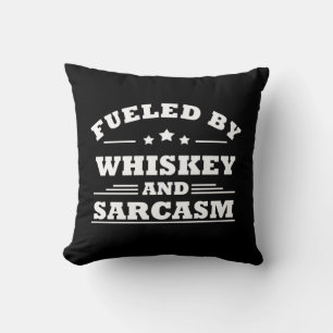 Coussin Whiskey cite d'amusants propos d'alcool