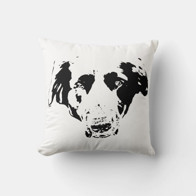 Coussin Whisper dans le noir (Recto)