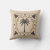 Coussin Whisper Fountains Beige Palm Cushion (Verso)