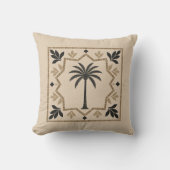 Coussin Whisper Fountains Beige Palm Cushion (Recto)