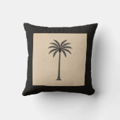 Coussin Whisper Fountains Black Palm Cushion (Verso)