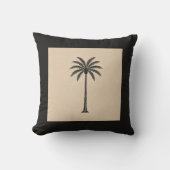 Coussin Whisper Fountains Black Palm Cushion (Recto)