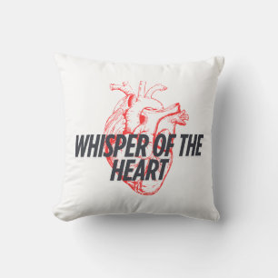 Coussin Whisper of the Heart - Élégant minimaliste