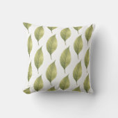 Coussin Whispering Leaves Sage (Recto)