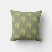 Coussin Whispering Leaves Sage (Recto)