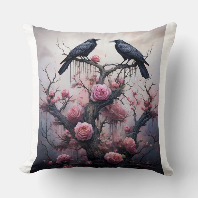 Coussin "Whispers of the Thorned Veil" (Recto)