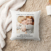 Coussin White Best Friend Photo Bridesmaid Invitation (Couverture)